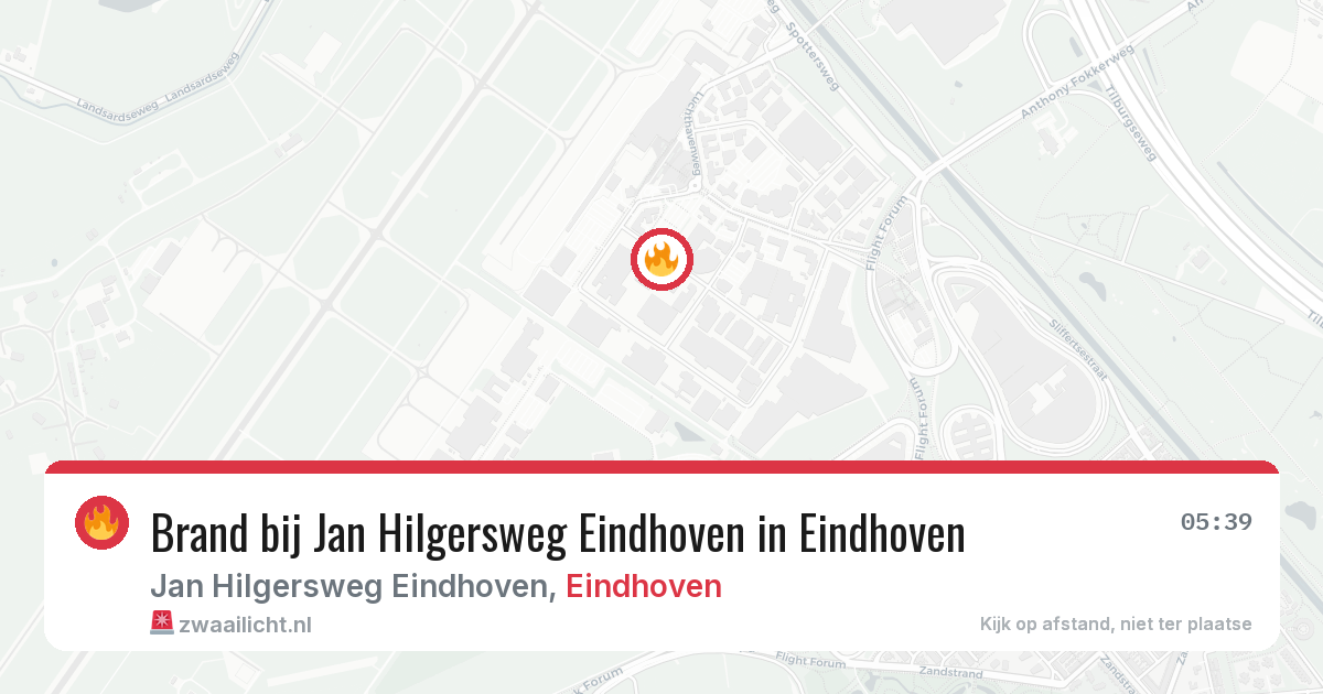 Brand bij Jan Hilgersweg Eindhoven in Eindhoven — 25 jan 2026