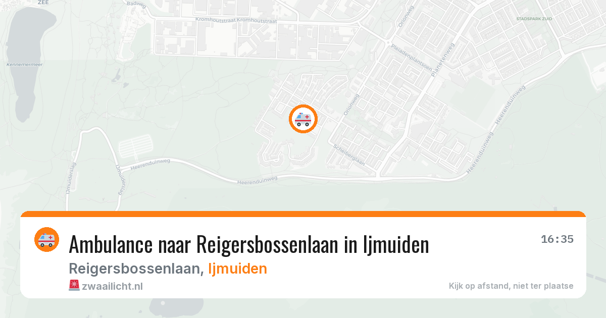 Ambulance naar Reigersbossenlaan in Ijmuiden — 28 jul 2026