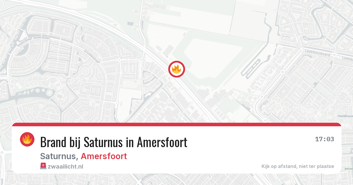 Brand bij Saturnus in Amersfoort — 1 jul 2026
