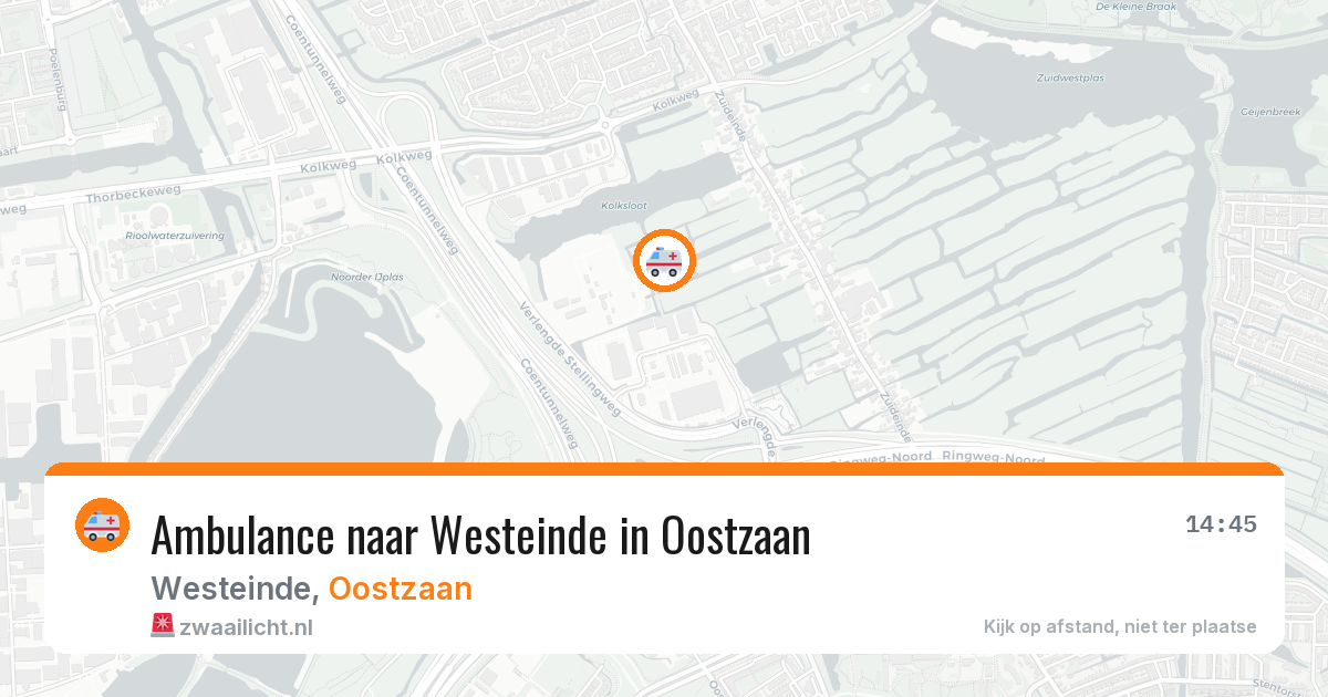 Ambulance naar Westeinde in Oostzaan — 4 aug 2026