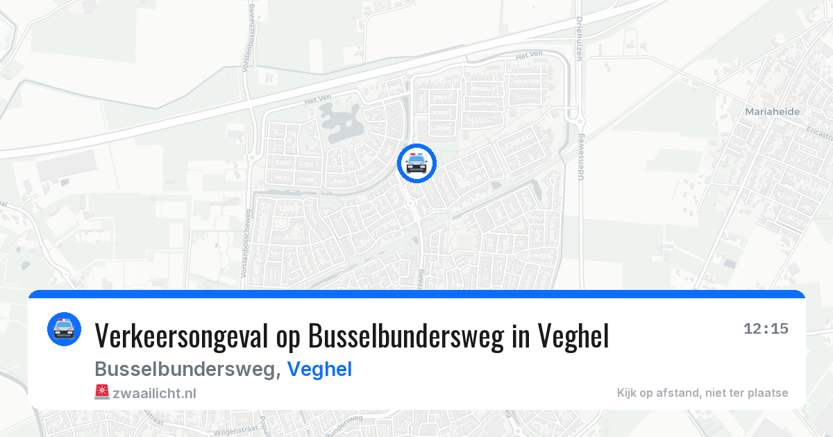 Verkeersongeval op Busselbundersweg in Veghel — 22 mei 2026