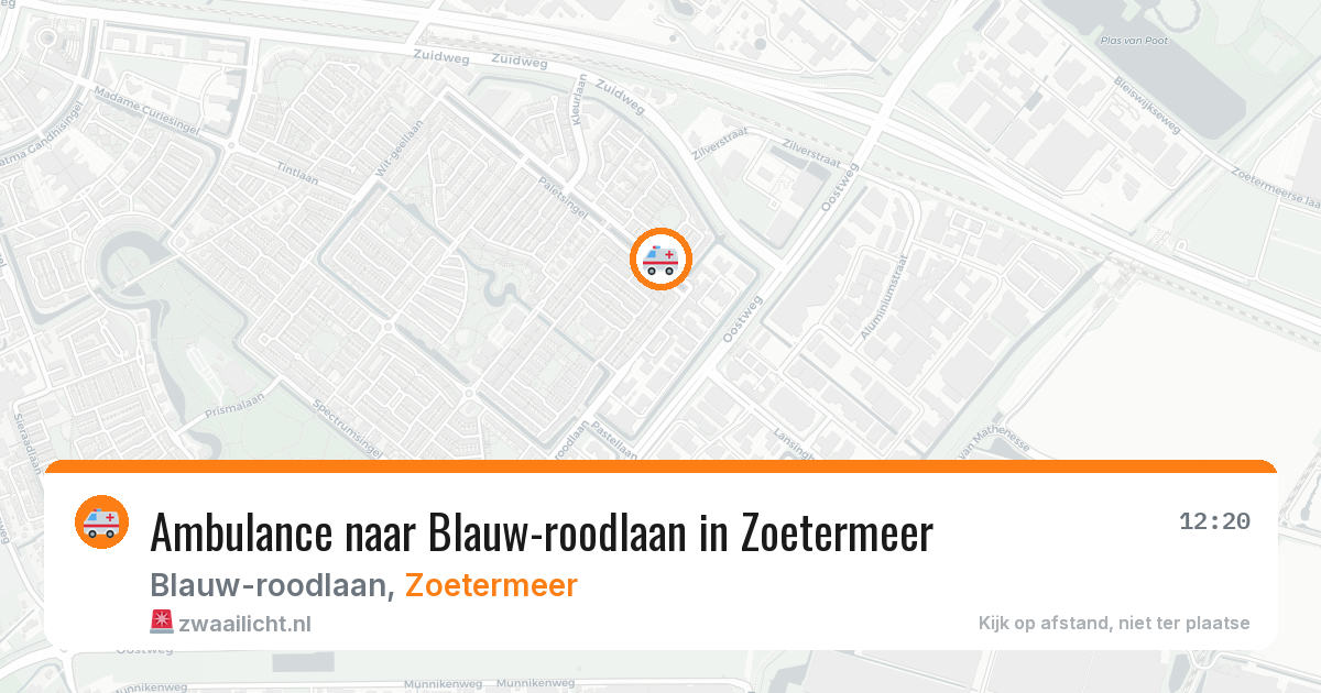 Ambulance naar Blauw-roodlaan in Zoetermeer — 8 feb 2026