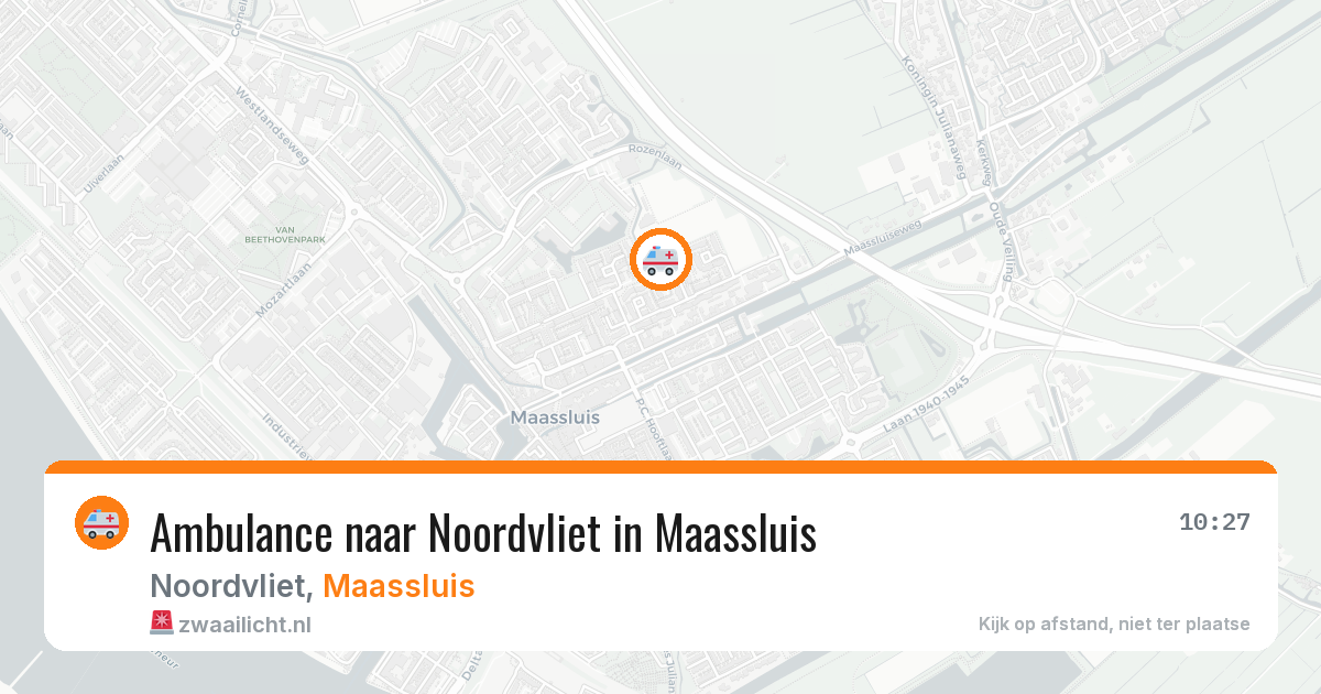 Ambulance naar Noordvliet in Maassluis — 2 apr 2026