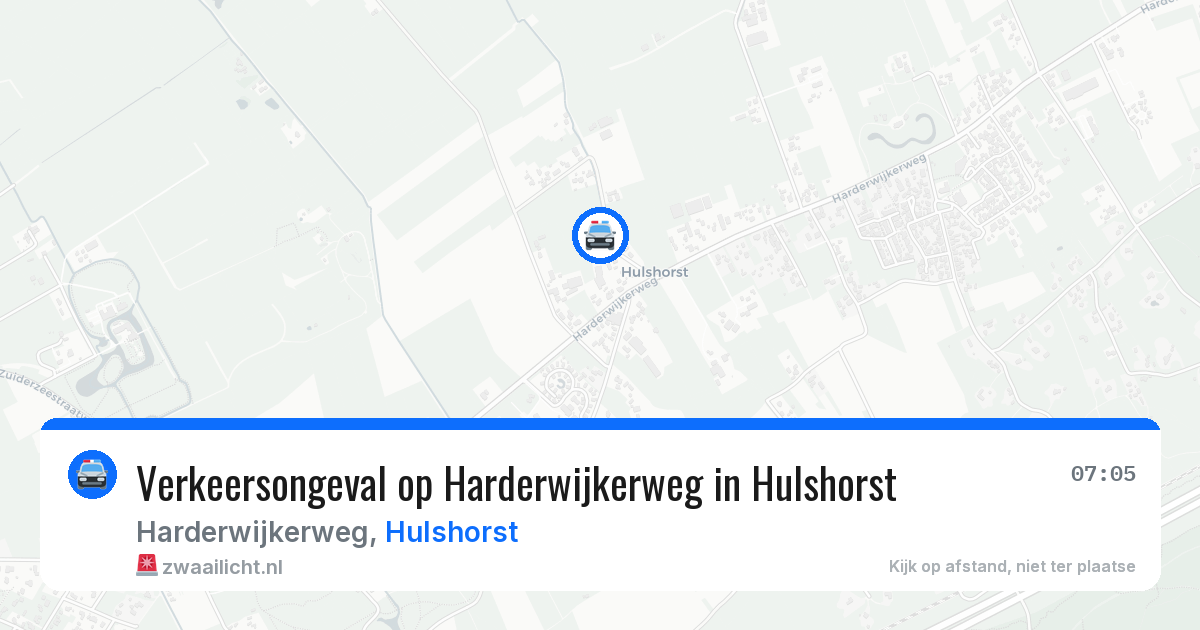 Verkeersongeval op Harderwijkerweg in Hulshorst — 21 jan 2026