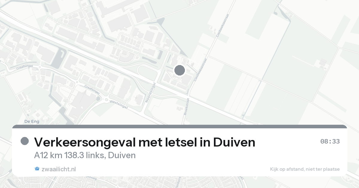 Verkeersongeval met letsel in Duiven — 25 aug 2026