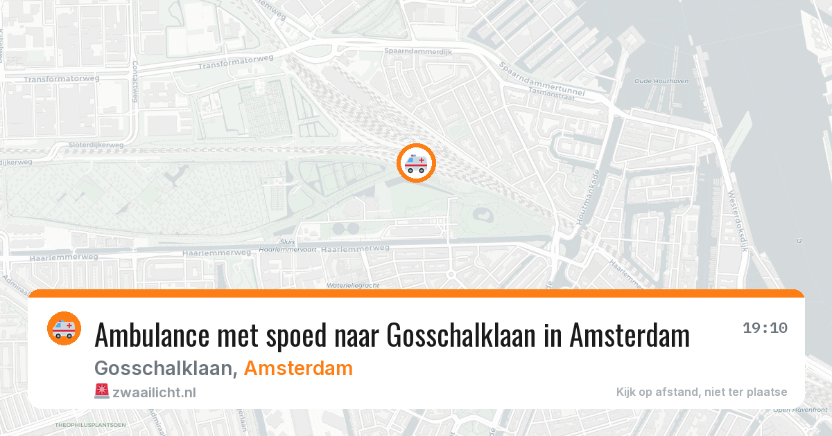 Ambulance met spoed naar Gosschalklaan in Amsterdam — 27 apr 2026