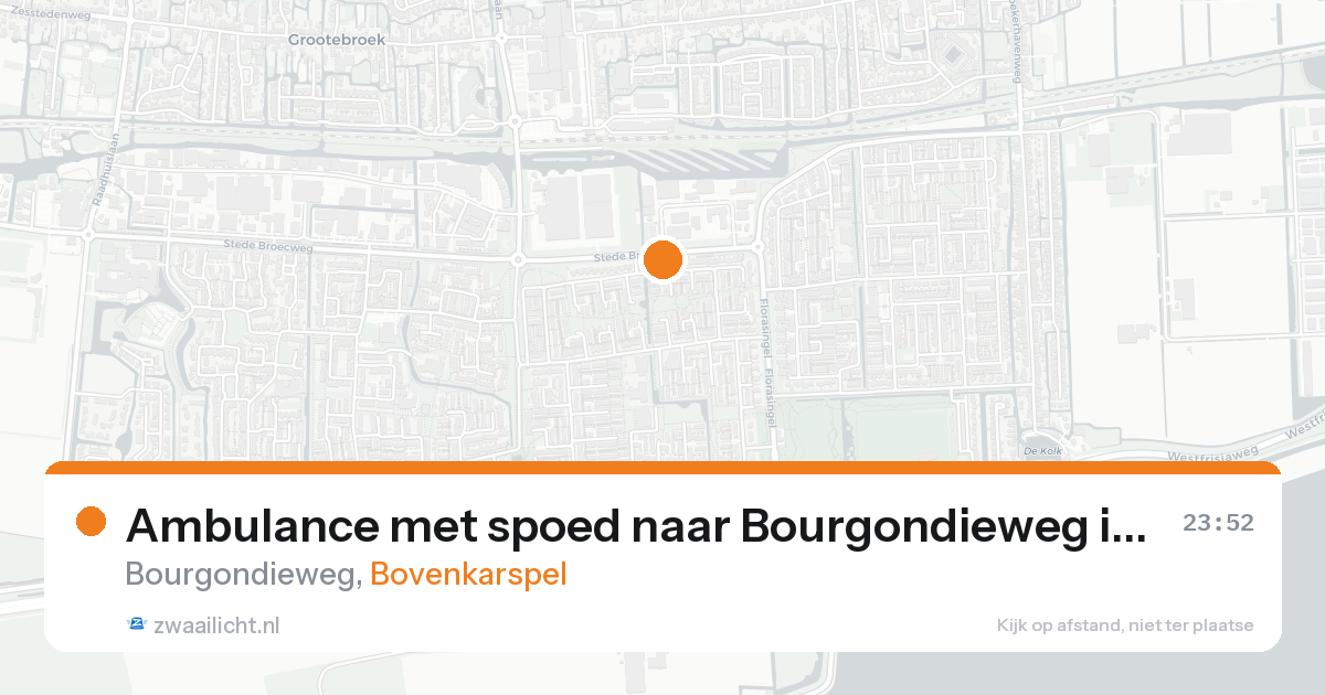Ambulance met spoed naar Bourgondieweg in Bovenkarspel — 21 aug 2026