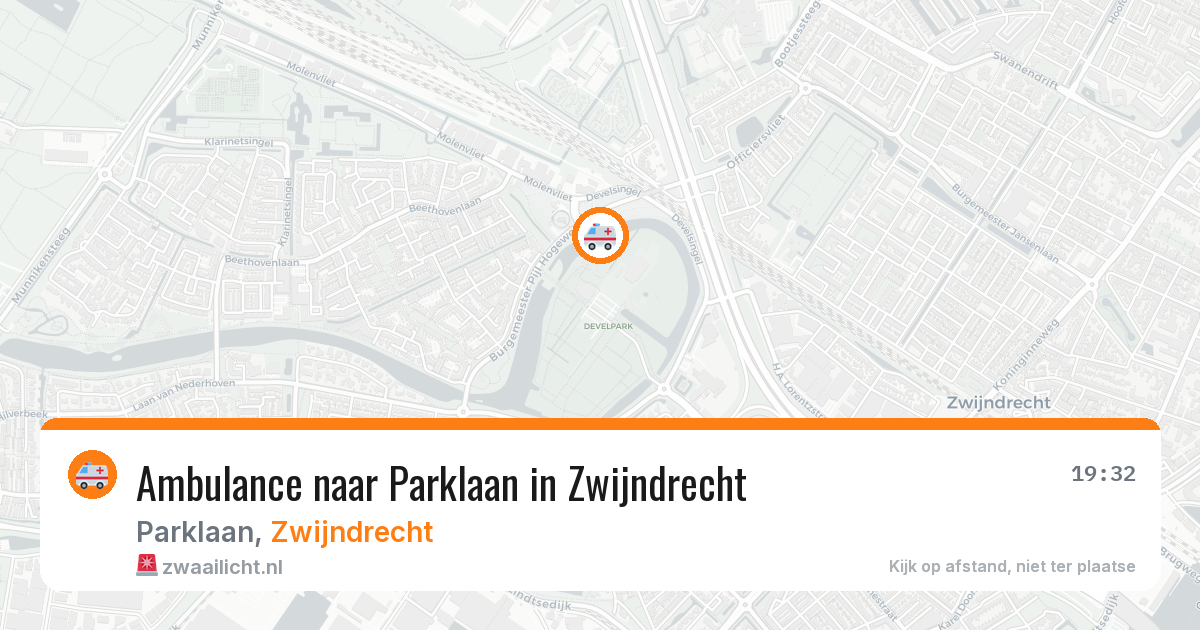 Ambulance naar Parklaan in Zwijndrecht — 12 aug 2026