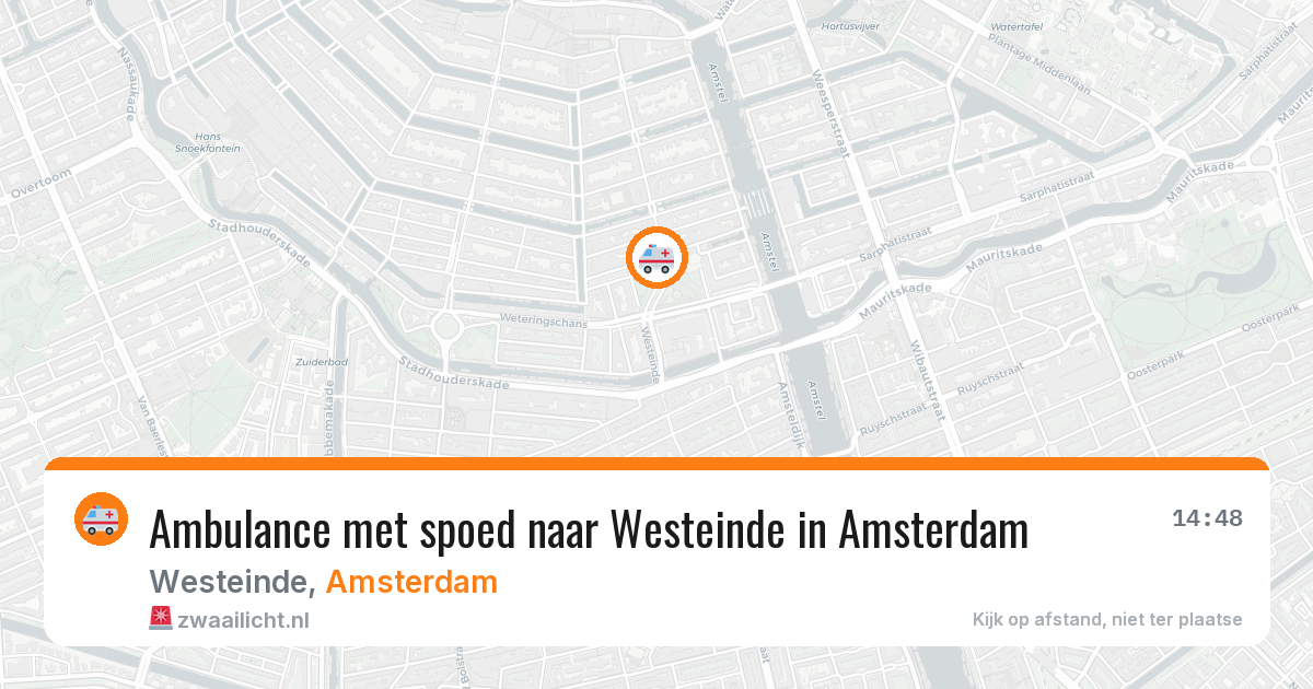 Ambulance met spoed naar Westeinde in Amsterdam — 2 mrt 2026