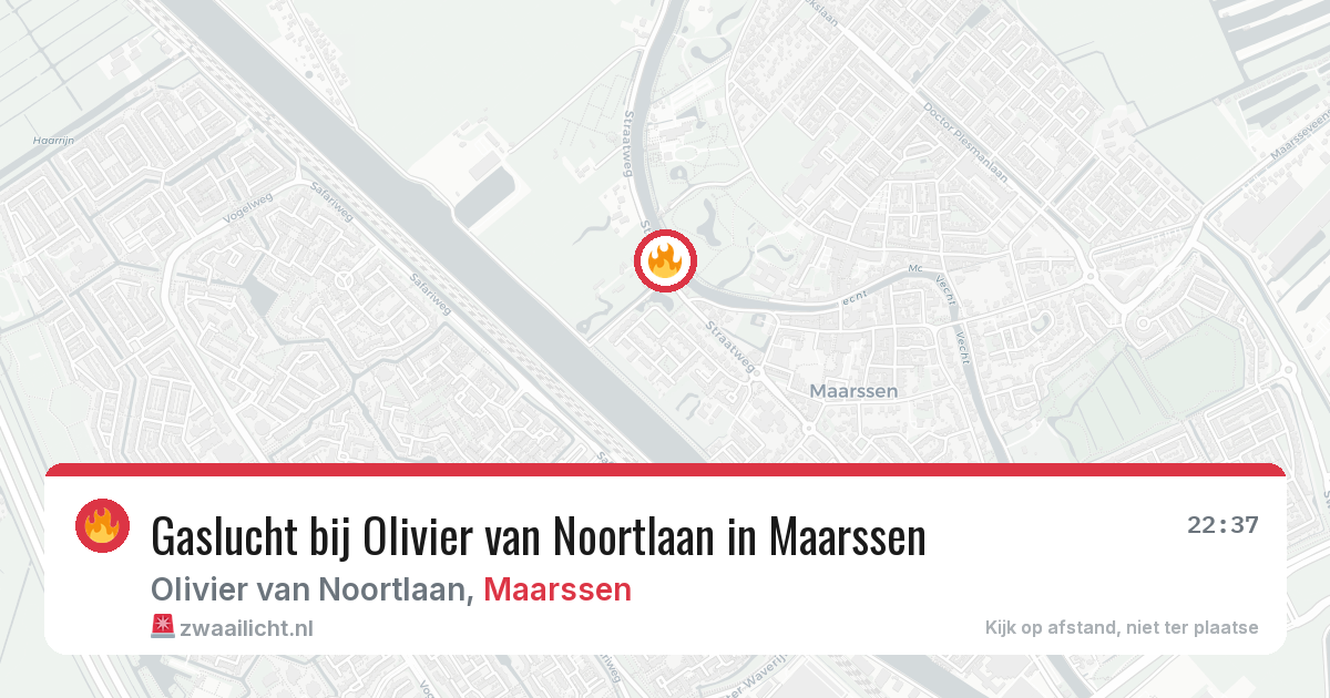 Gaslucht bij Olivier van Noortlaan in Maarssen — 7 mei 2026