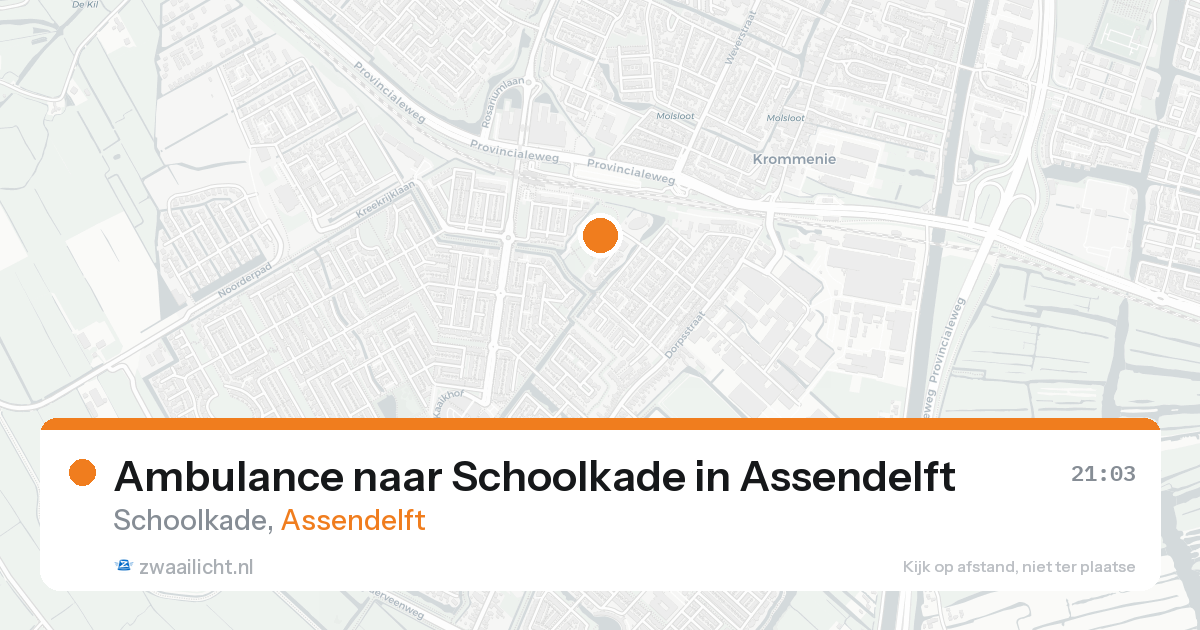 Ambulance naar Schoolkade in Assendelft — 28 mei 2026