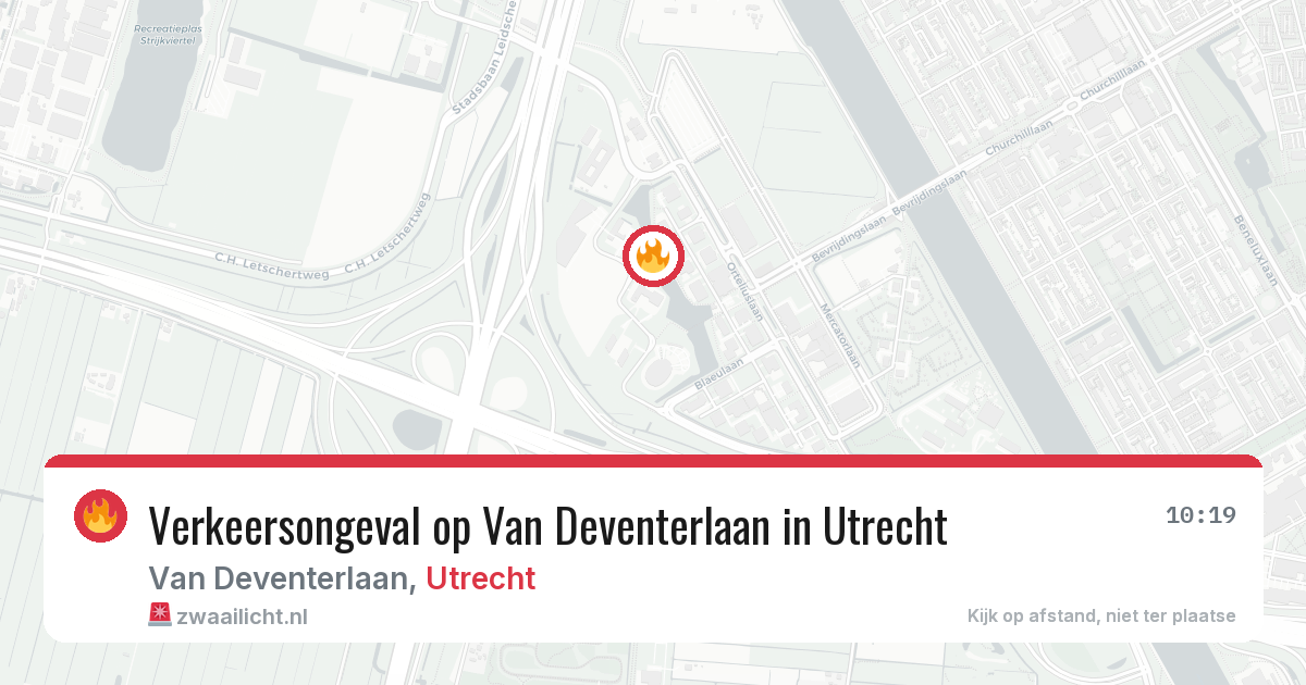 Verkeersongeval op Van Deventerlaan in Utrecht — 23 mrt 2026