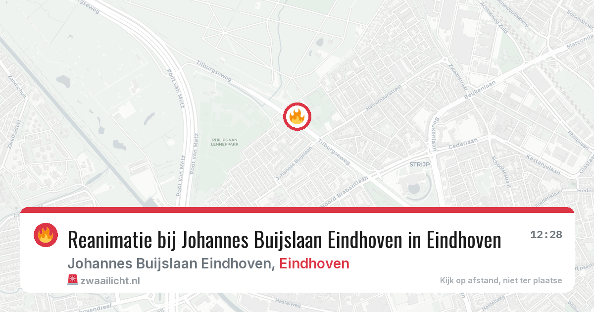 Reanimatie bij Johannes Buijslaan Eindhoven in Eindhoven — 13 mei 2026