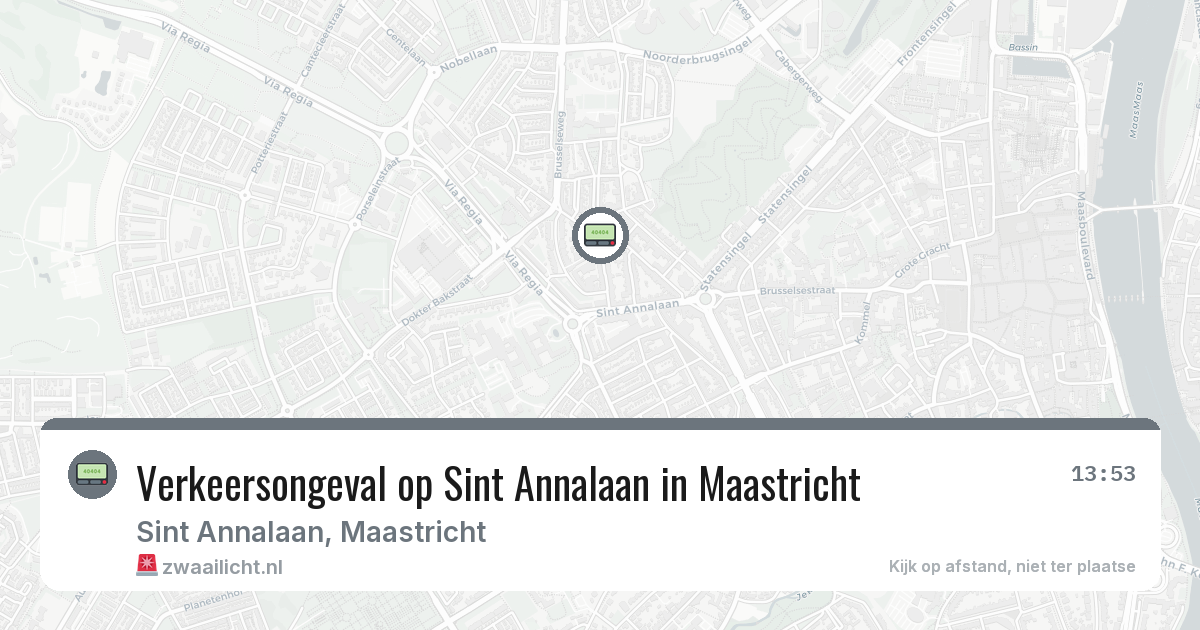 Verkeersongeval op Sint Annalaan in Maastricht — 26 mei 2026