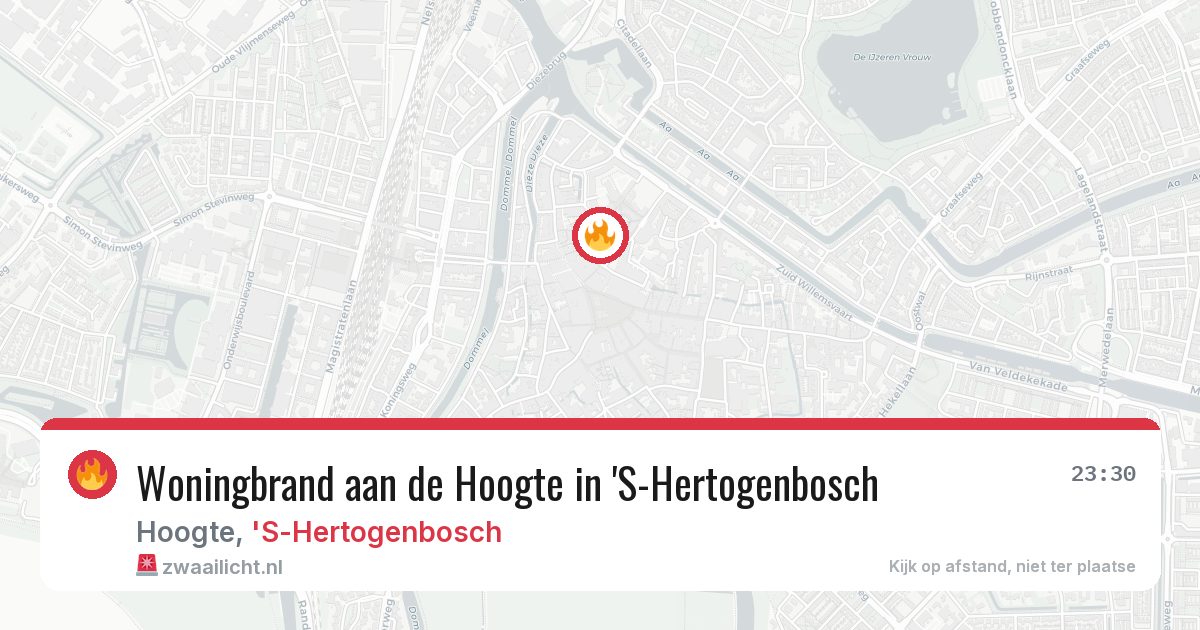 Woningbrand aan de Hoogte in 'S-Hertogenbosch — 19 jun 2026