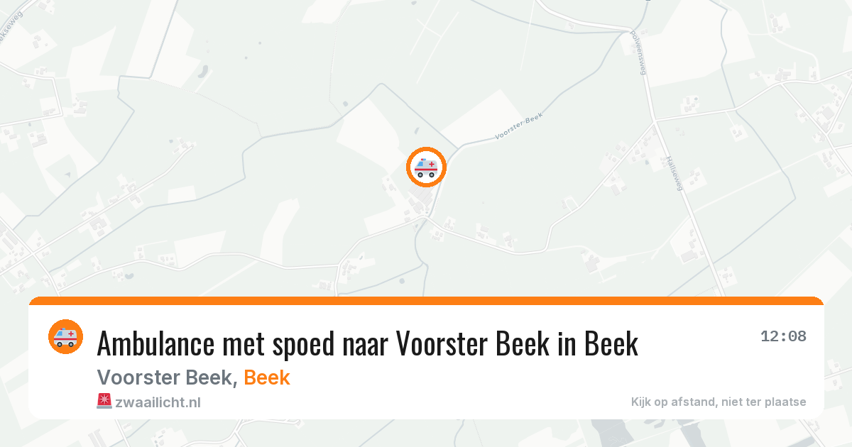 Ambulance met spoed naar Voorster Beek in Beek — 7 jul 2026