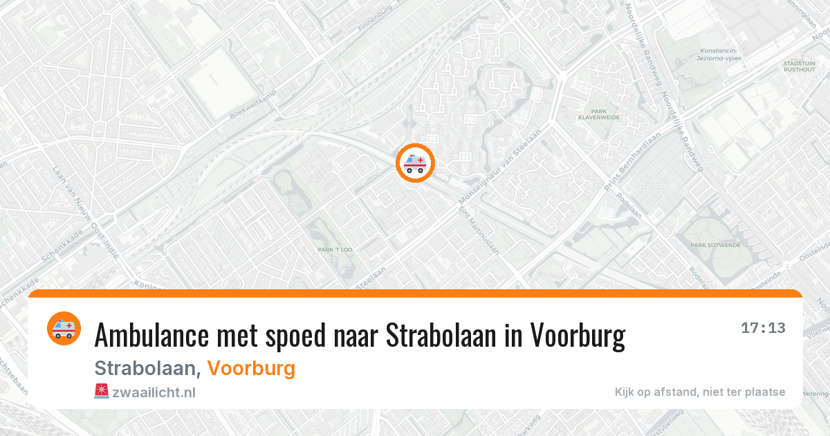 Ambulance met spoed naar Strabolaan in Voorburg — 25 jun 2026