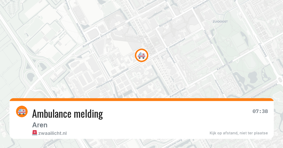 Ambulance melding — 6 mei 2026