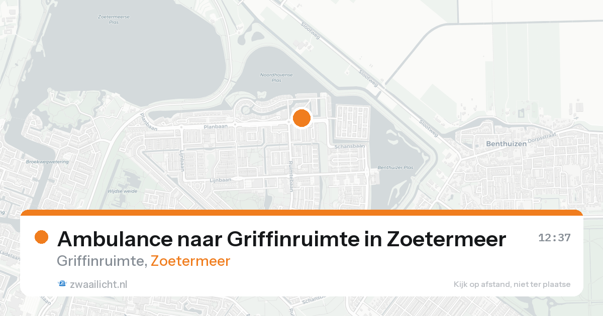 Ambulance naar Griffinruimte in Zoetermeer — 21 aug 2026