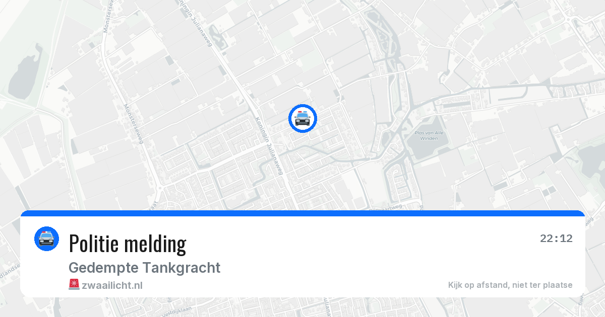 Politie melding — 31 jul 2026