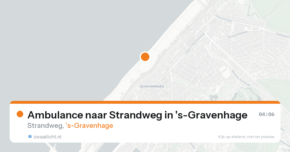 Ambulance naar Strandweg in 's-Gravenhage — 16 aug 2026