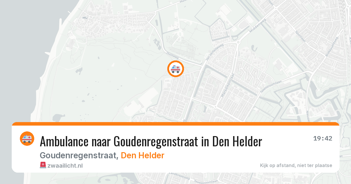 Ambulance naar Goudenregenstraat in Den Helder — 22 mei 2026