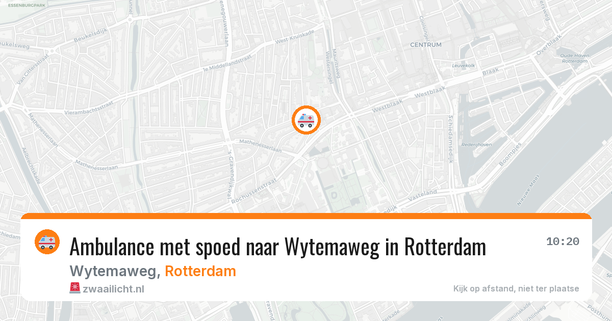 Ambulance met spoed naar Wytemaweg in Rotterdam — 27 mrt 2026