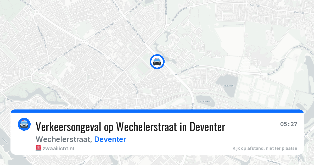Verkeersongeval op Wechelerstraat in Deventer — 24 mei 2026