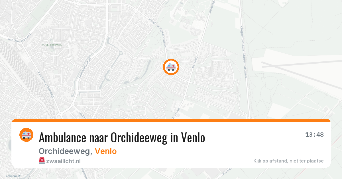 Ambulance naar Orchideeweg in Venlo — 11 jun 2026