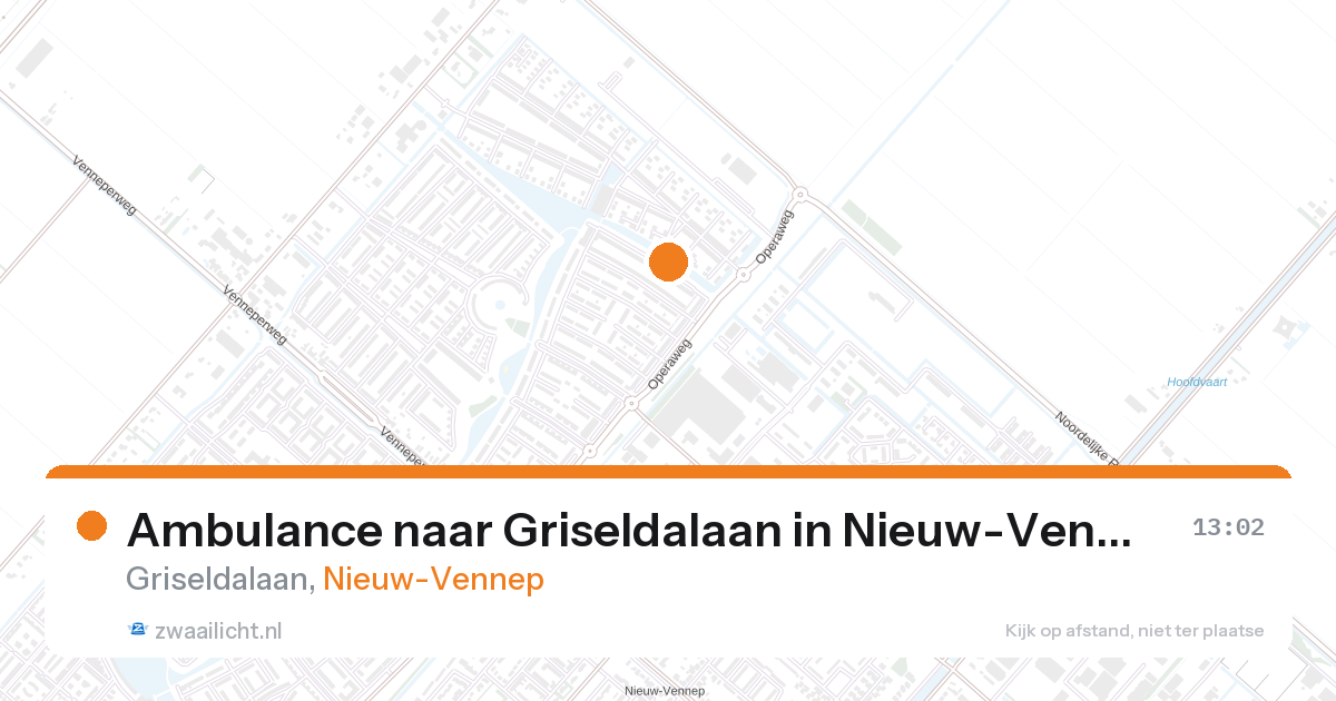 Ambulance naar Griseldalaan in Nieuw-Vennep — 28 aug 2026