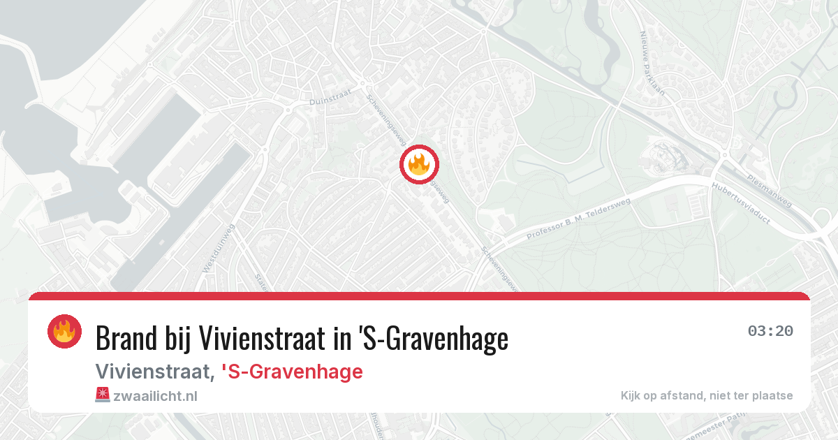 Brand bij Vivienstraat in 'S-Gravenhage — 30 mrt 2026