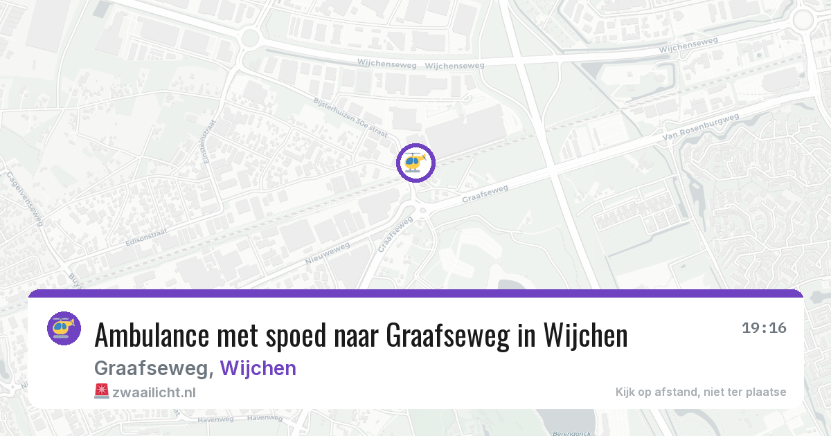 Ambulance met spoed naar Graafseweg in Wijchen — 2 jun 2026