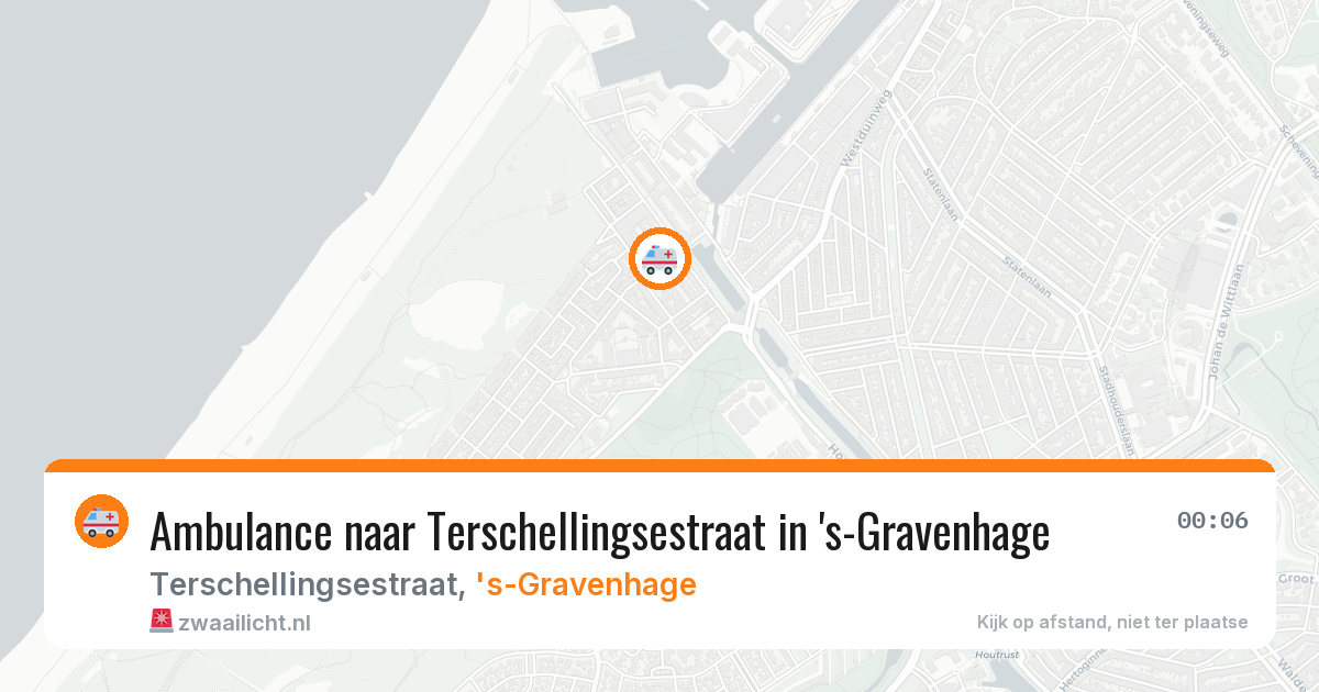 Ambulance naar Terschellingsestraat in 's-Gravenhage — 7 jul 2026