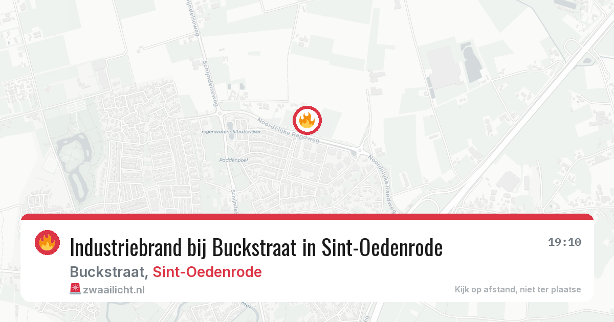 Industriebrand bij Buckstraat in Sint-Oedenrode — 22 apr 2026