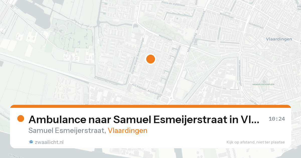 Ambulance naar Samuel Esmeijerstraat in Vlaardingen — 17 aug 2026