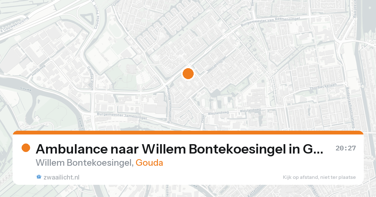 Ambulance naar Willem Bontekoesingel in Gouda — 31 jan 2026