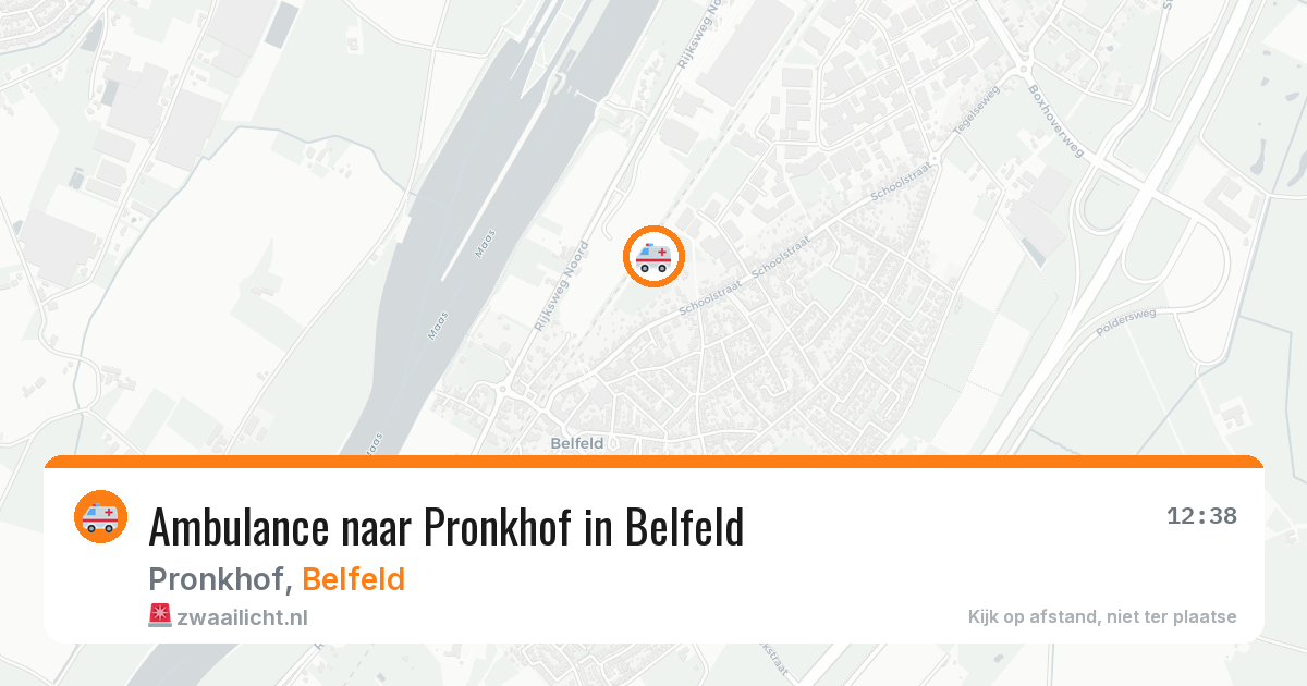 Ambulance naar Pronkhof in Belfeld — 9 jul 2026