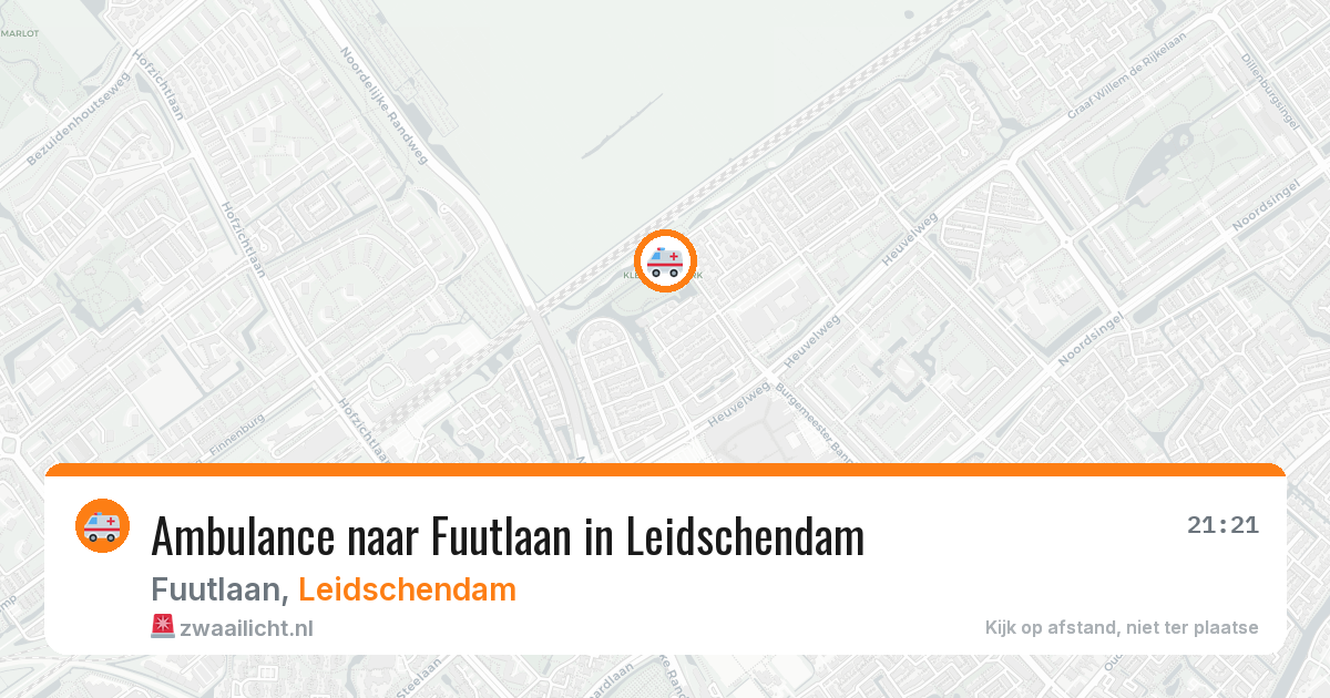Ambulance naar Fuutlaan in Leidschendam — 14 jun 2026