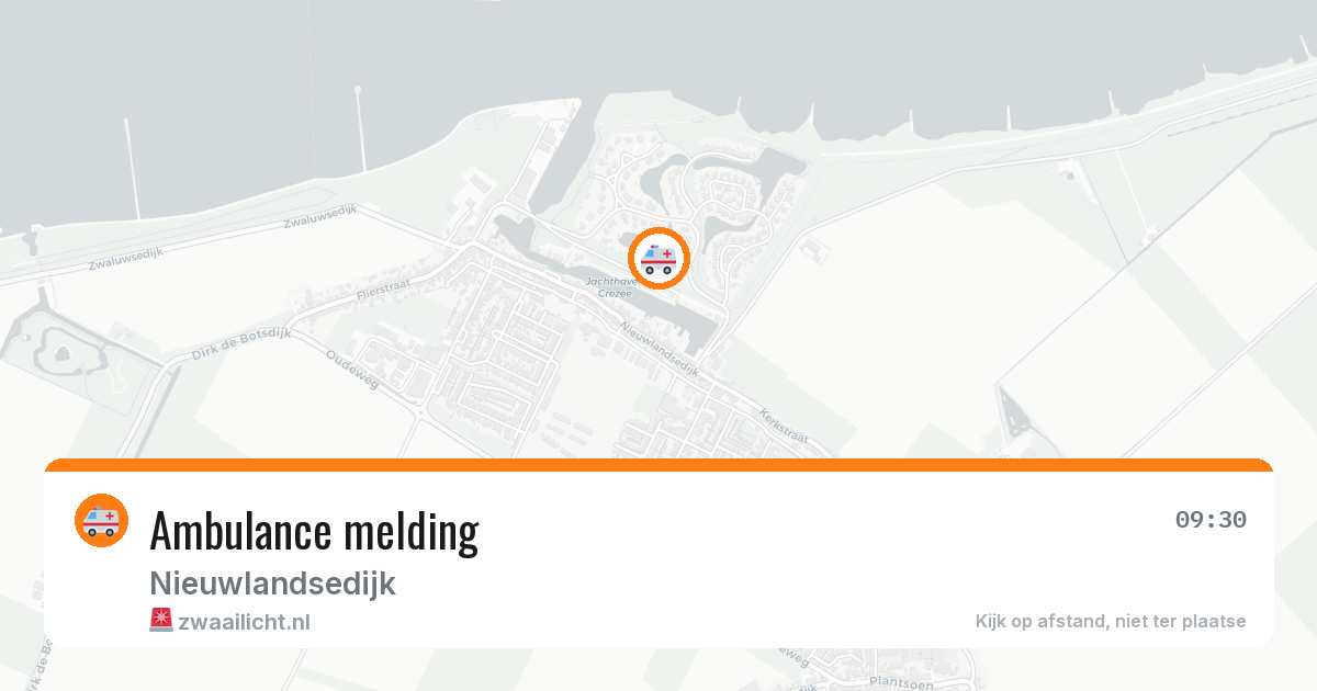 Ambulance melding — 24 mei 2026
