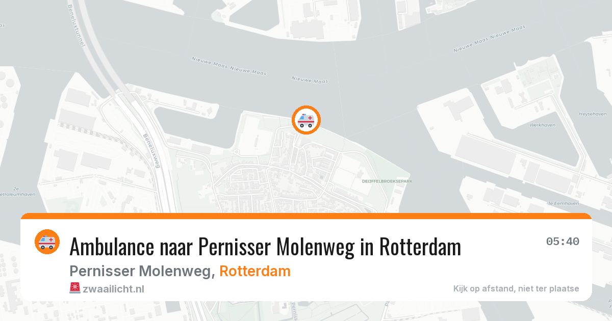 Ambulance naar Pernisser Molenweg in Rotterdam — 21 mrt 2026