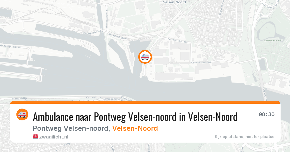 Ambulance naar Pontweg Velsen-noord in Velsen-Noord — 28 mrt 2026