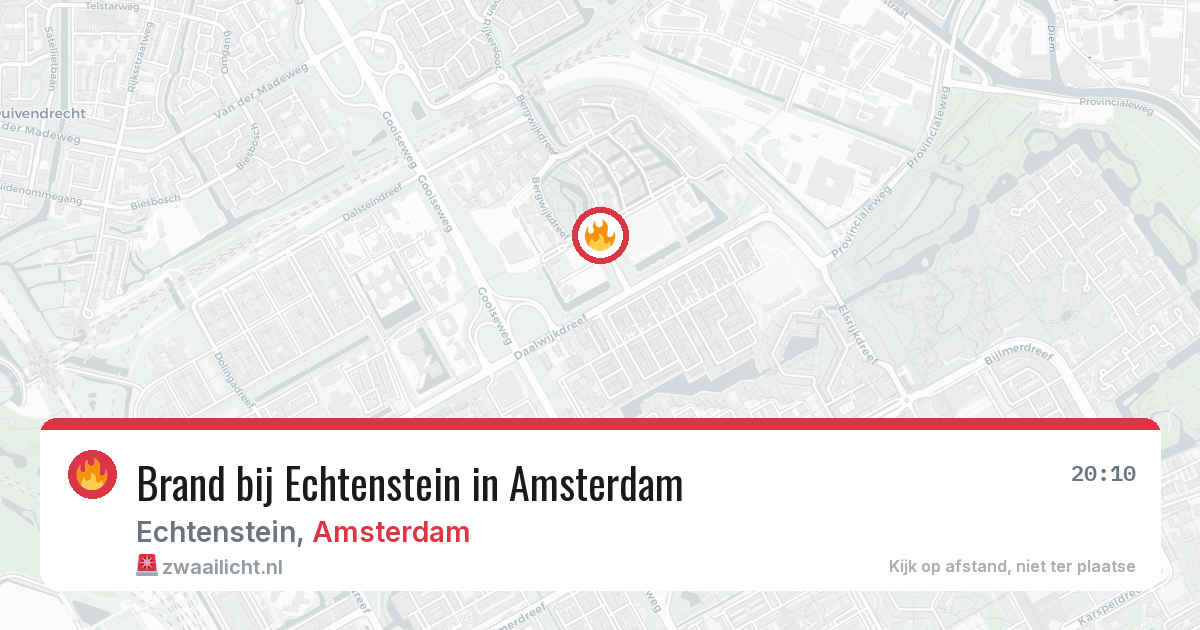 Brand bij Echtenstein in Amsterdam — 9 jun 2026