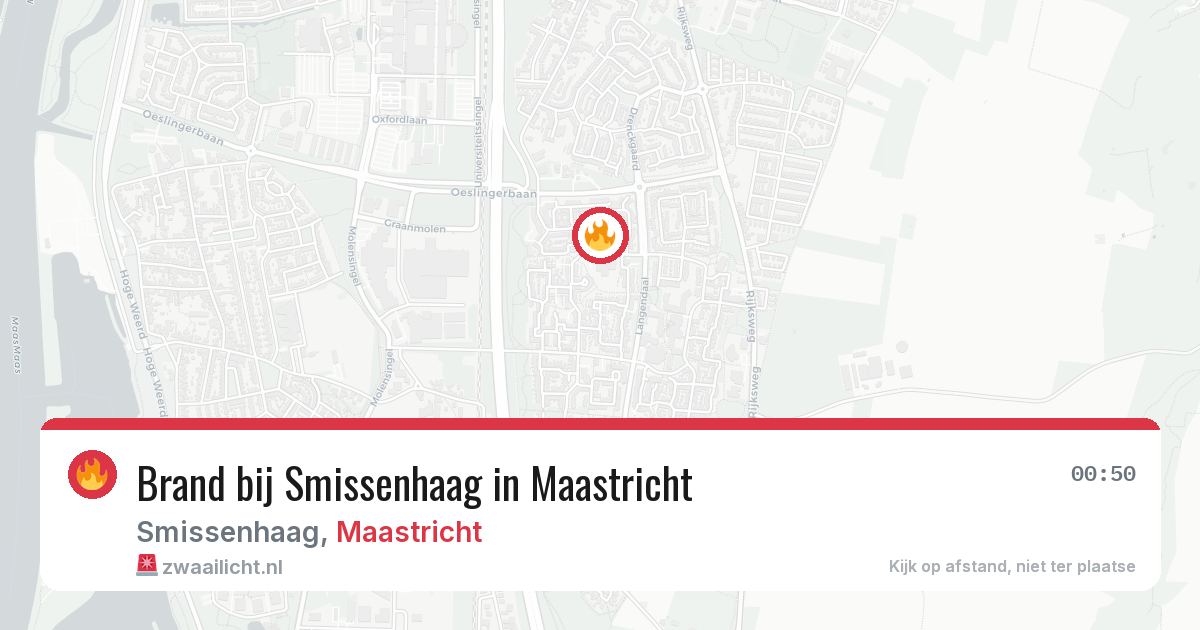 Brand bij Smissenhaag in Maastricht — 4 apr 2026