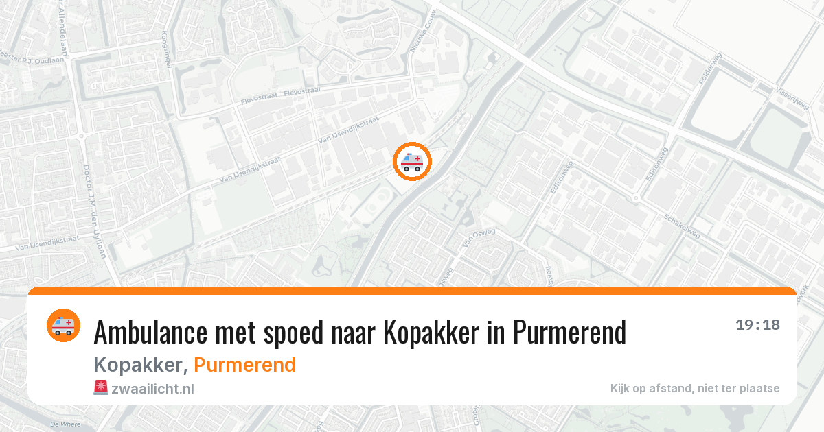 Ambulance met spoed naar Kopakker in Purmerend — 12 feb 2026