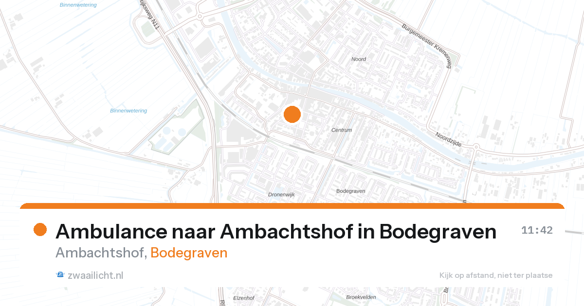 Ambulance naar Ambachtshof in Bodegraven — 16 feb 2026
