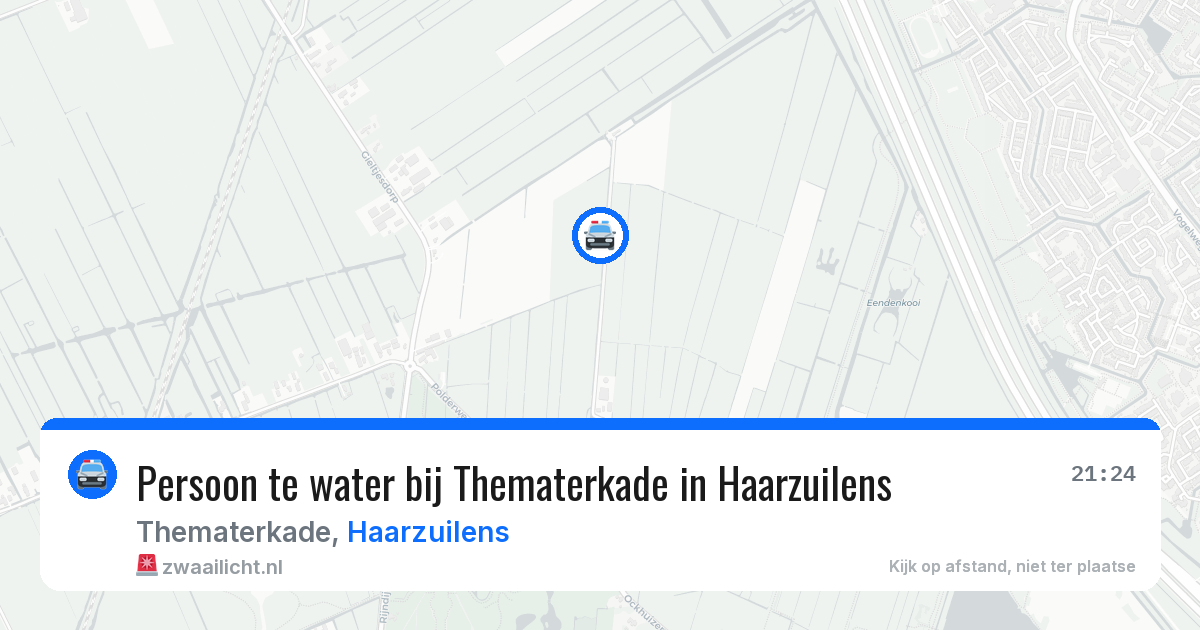 Persoon te water bij Thematerkade in Haarzuilens — 12 aug 2026
