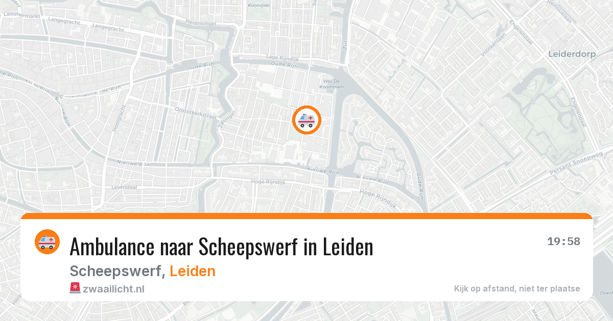 Ambulance naar Scheepswerf in Leiden — 23 apr 2026