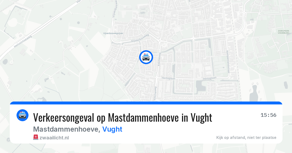 Verkeersongeval op Mastdammenhoeve in Vught — 2 aug 2026