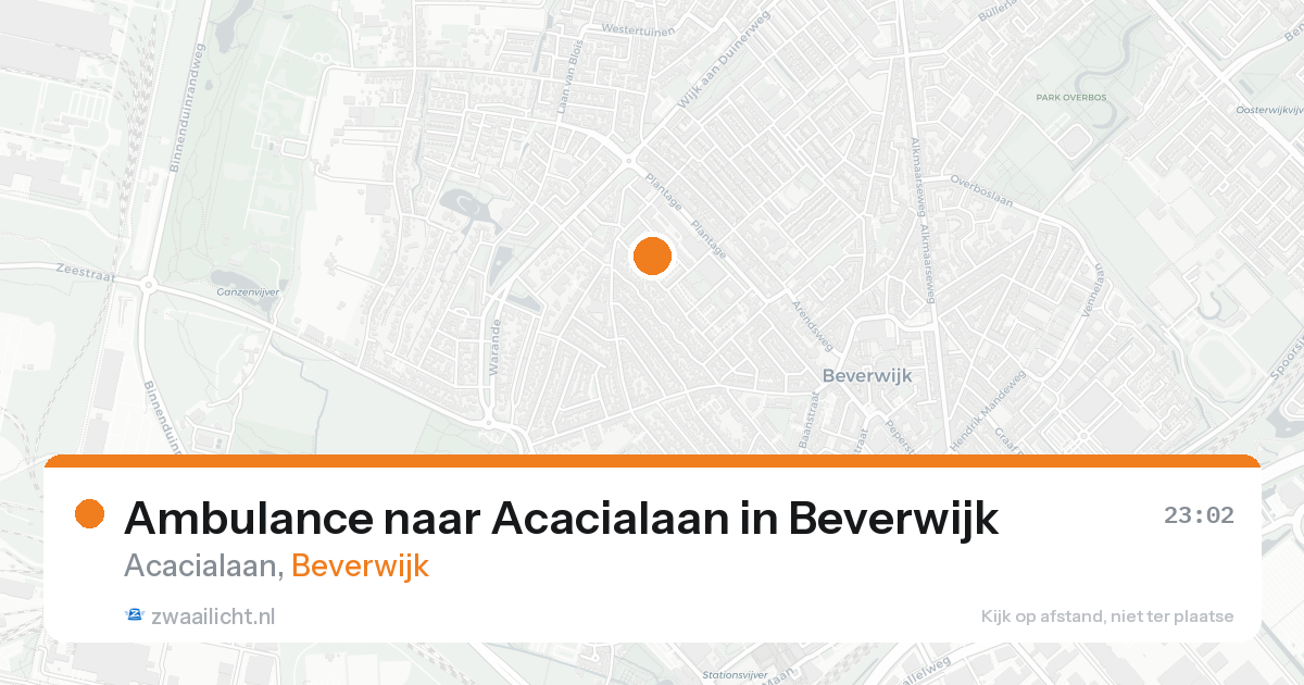 Ambulance naar Acacialaan in Beverwijk — 25 aug 2026