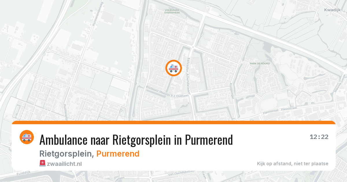 Ambulance naar Rietgorsplein in Purmerend — 19 jun 2026
